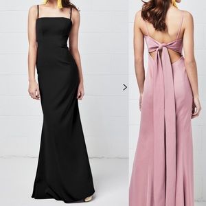 NWOT Black, Watters gown, bridesmaids, prom dress